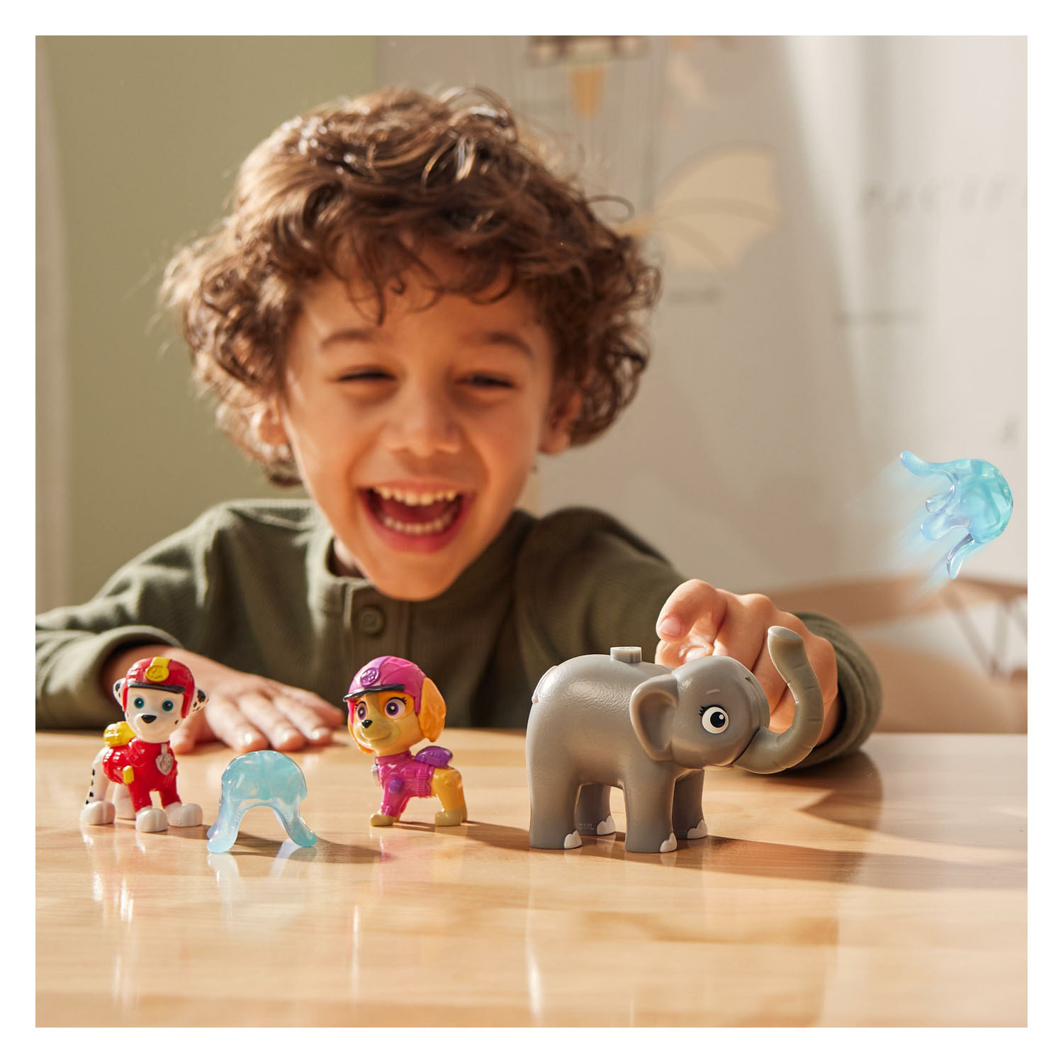 PAW Patrol Jungle Pups Speelfiguren - Marshall, Skye, Elephant, 5dlg.