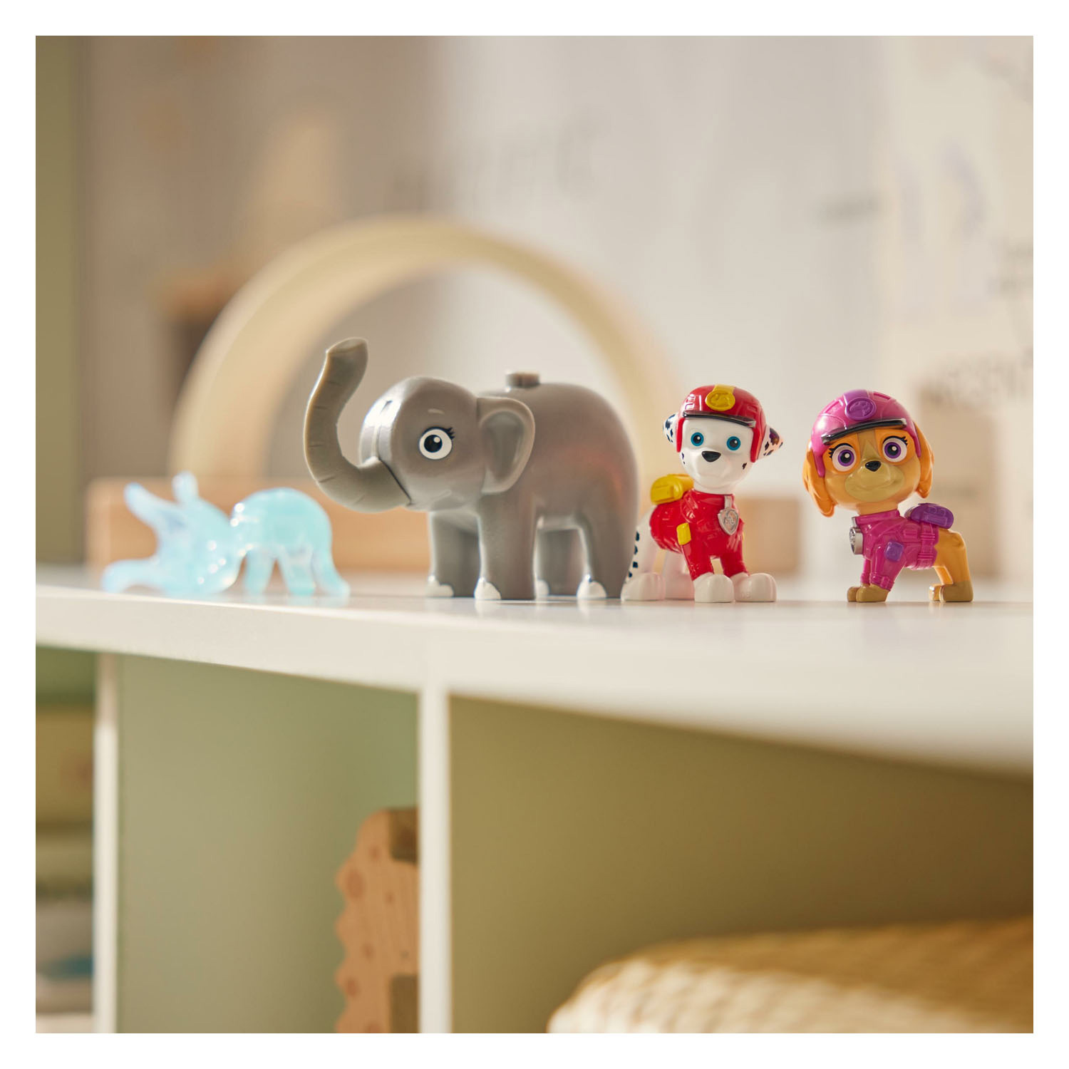 PAW Patrol Jungle Pups Spielzeugfiguren – Marshall, Skye, Elefant, 5 Stück.