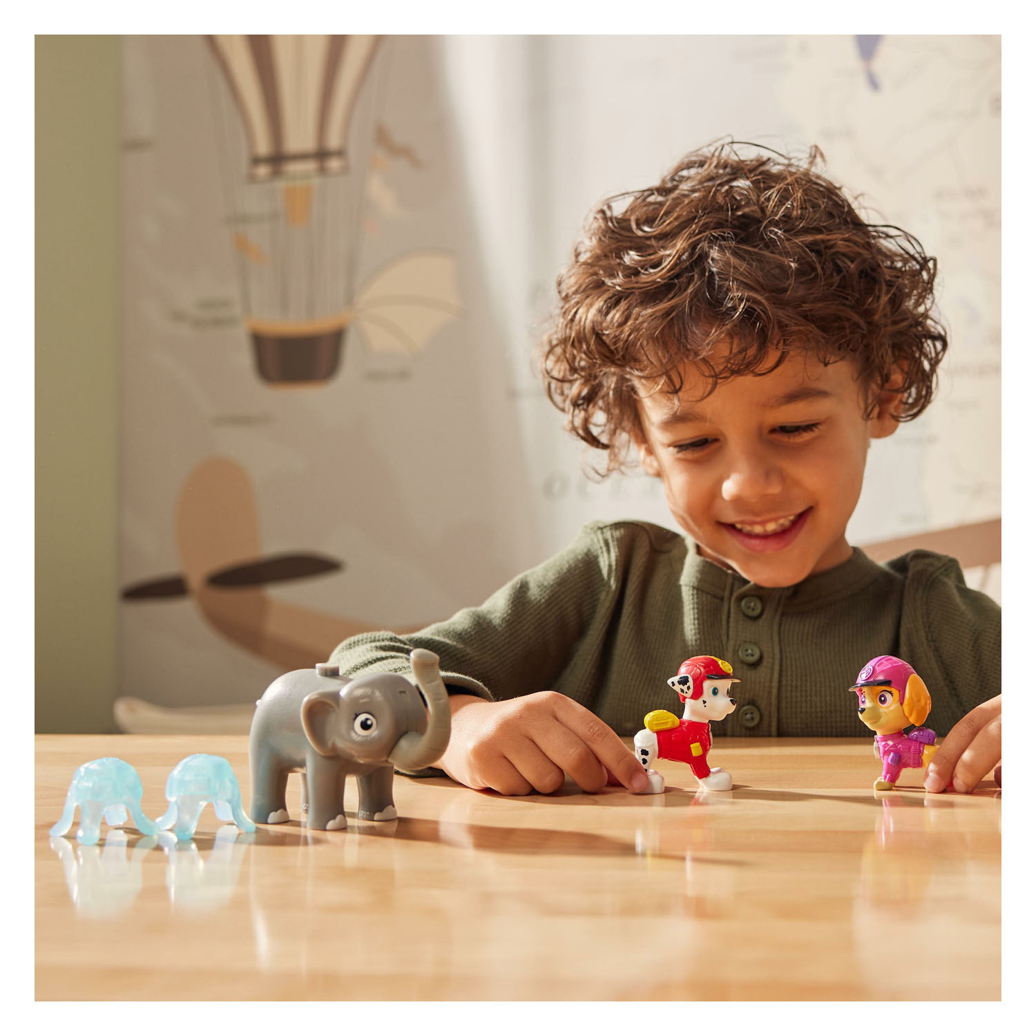 PAW Patrol Jungle Pups Spielzeugfiguren – Marshall, Skye, Elefant, 5 Stück.