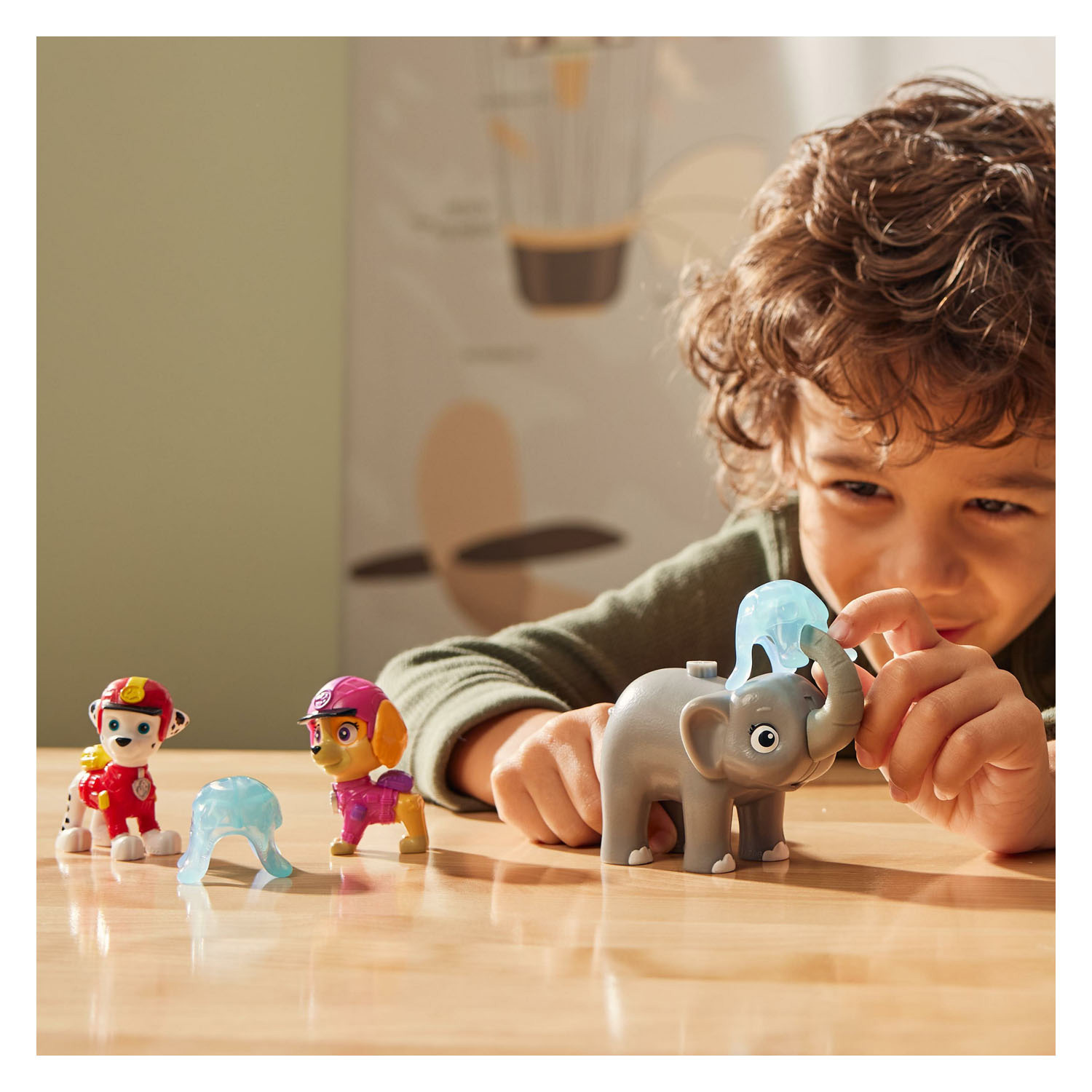 PAW Patrol Jungle Pups Spielzeugfiguren – Marshall, Skye, Elefant, 5 Stück.