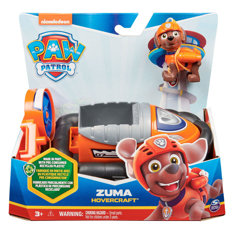 PAW Patrol Voertuig met Speelfiguur - Zuma's Hovercraft