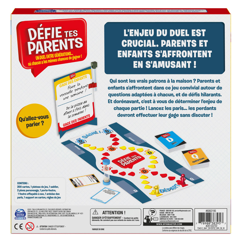 Beat The Parents Klassiek Trivia Bordspel (Franstalig)
