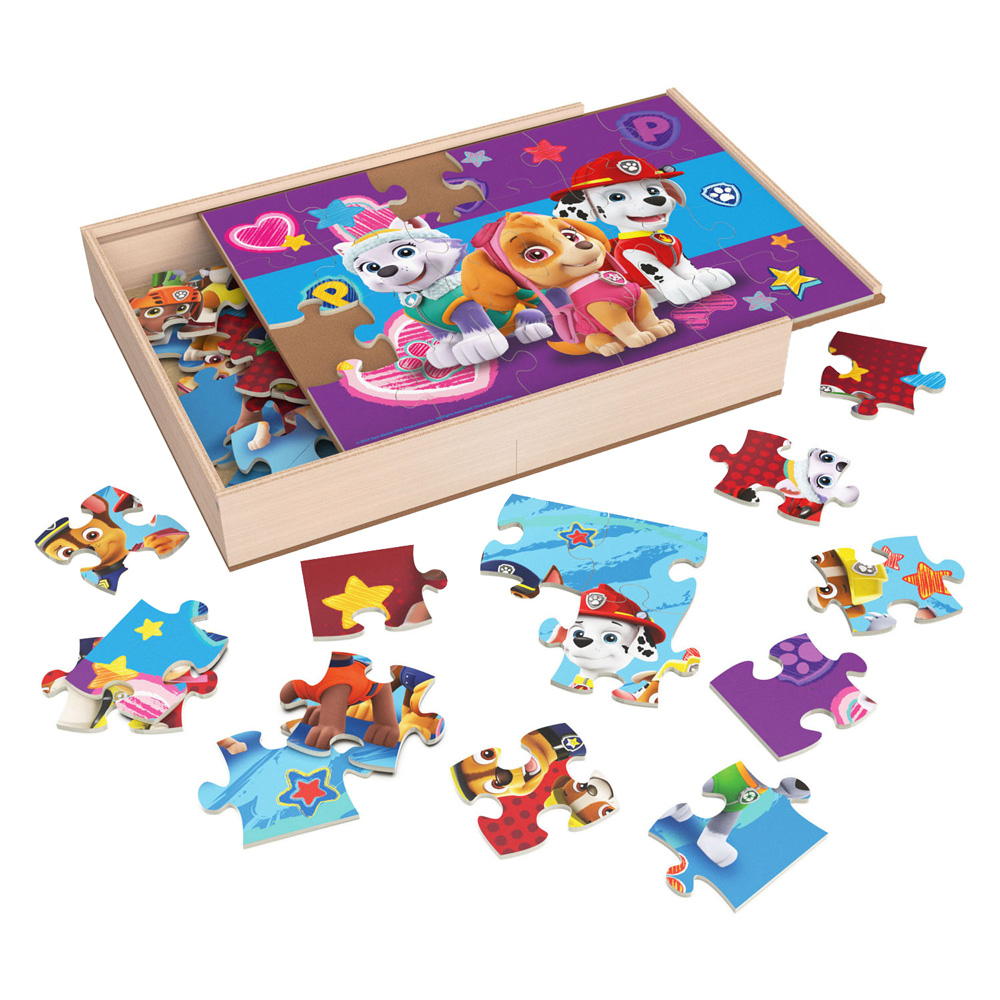 PAW Patrol Houten Puzzel, 3x24st.