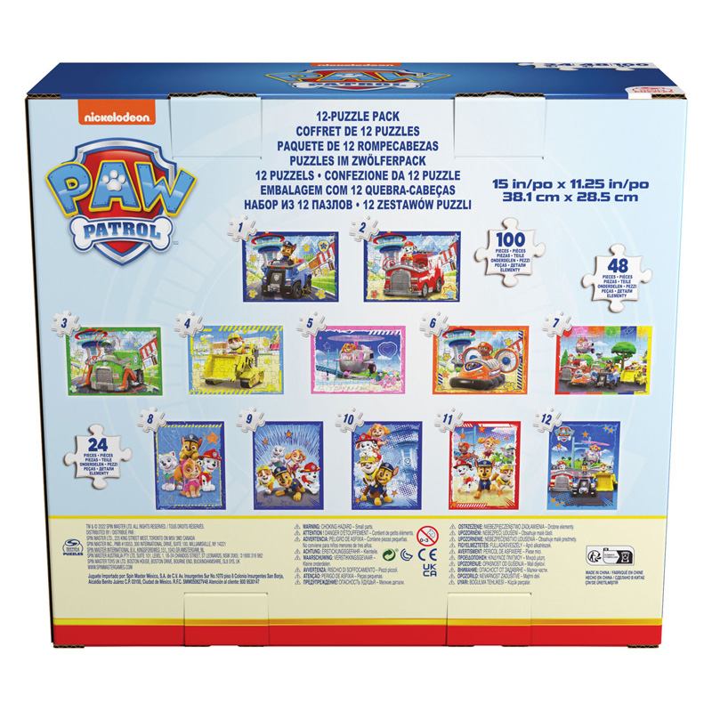 PAW Patrol Houten Puzzel, 12st.