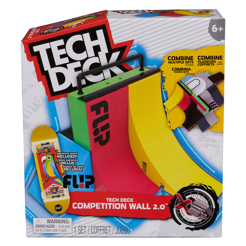 Tech Deck X-Connect Park Creator Flip Competition Ensemble de jeu de skateboard mural