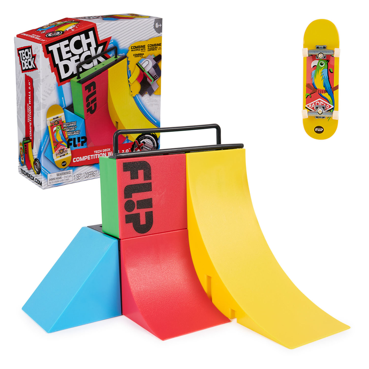 Tech Deck X-Connect Park Creator Flip Competition Wall Vingerskateboard Speelset