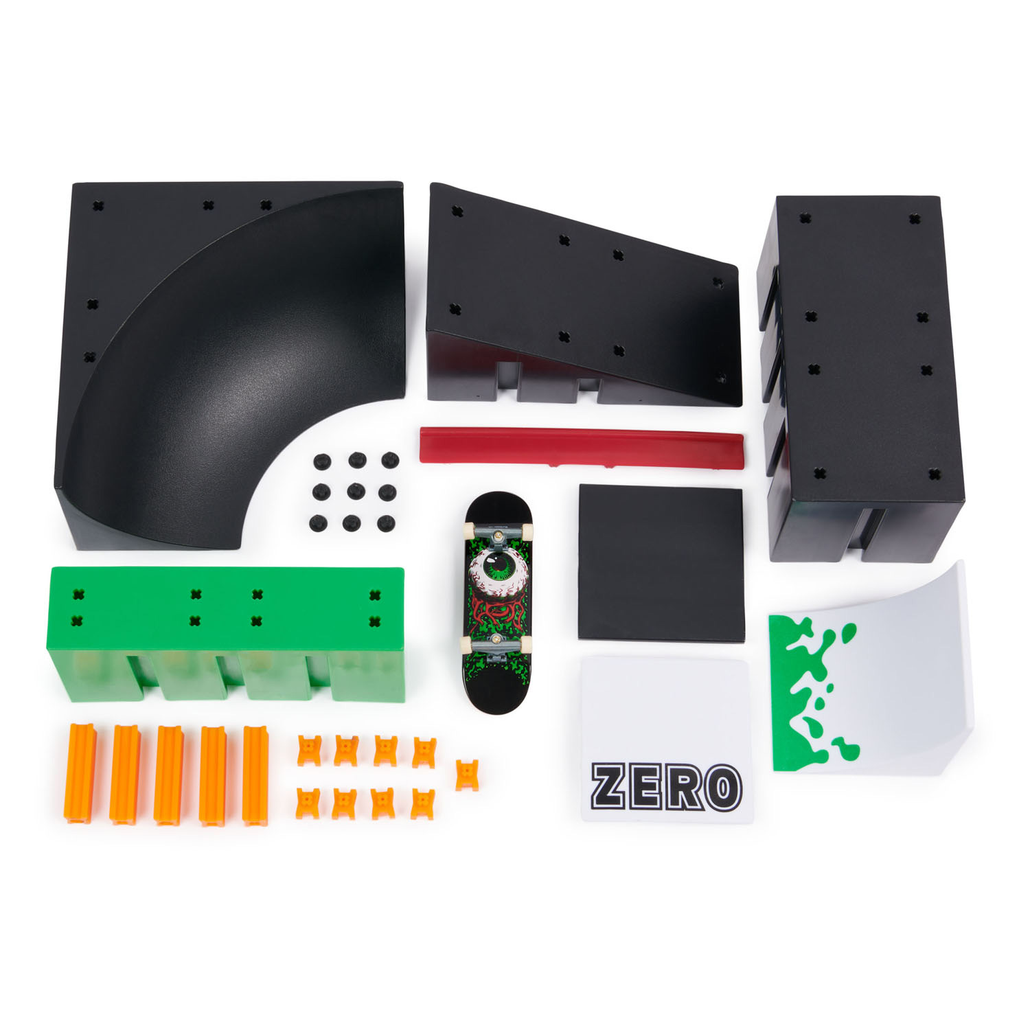 Tech Deck X-Connect Park Creator Zero Bowl Builder Ensemble de jeu de skateboard à doigts