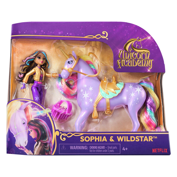 Unicorn Academy - Pop Sophia en Eenhoorn Wildstar, 11,5cm