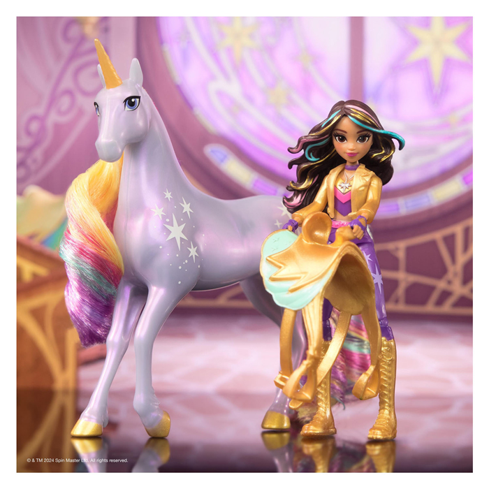 Unicorn Academy – Puppe Sophia und Einhorn Wildstar, 11,5 cm