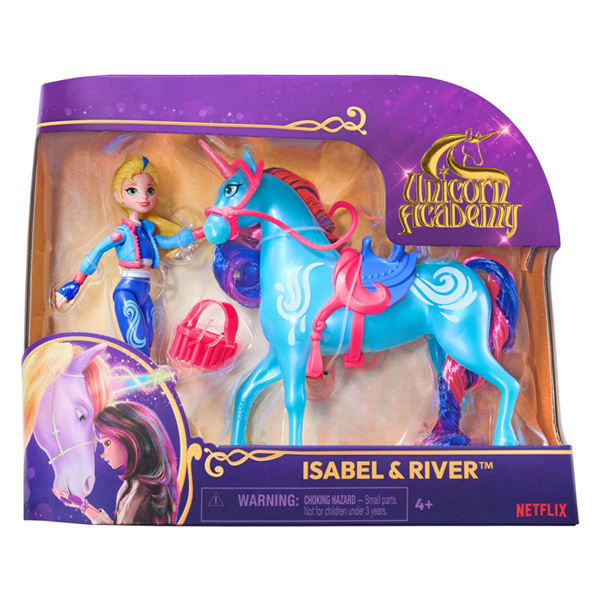 Unicorn Academy - Pop Isabel en Eenhoorn River, 11,5cm