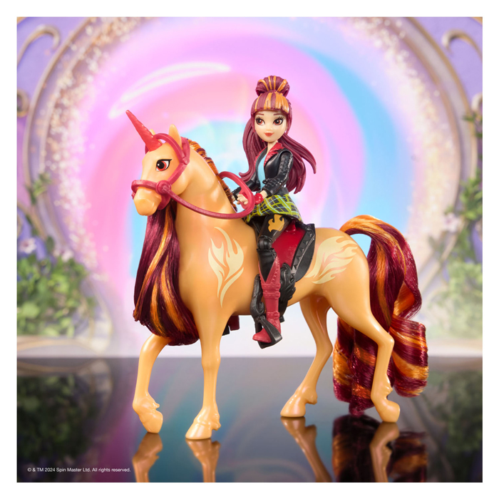 Unicorn Academy - Poupée Valentina et Licorne Cinder, 11,5 cm