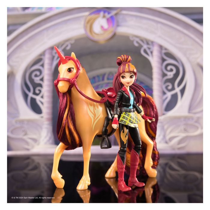 Unicorn Academy - Poupée Valentina et Licorne Cinder, 11,5 cm