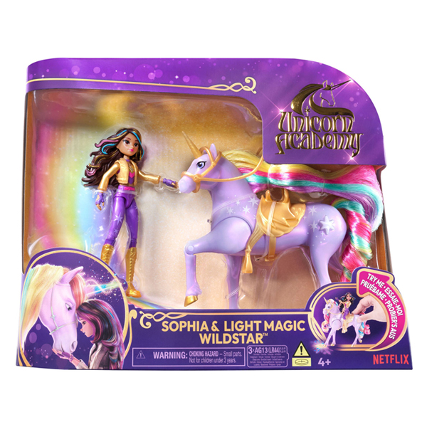 Unicorn Academy - Pop Sophia  en Eenhoorn Wildstar met Licht