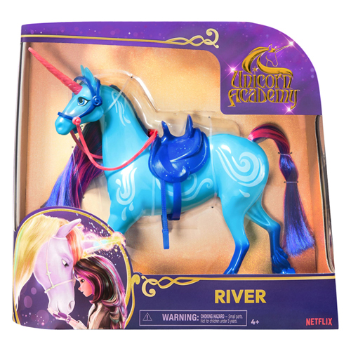 Unicorn Academy - Figurine de jeu Rivière Licorne, 28 cm