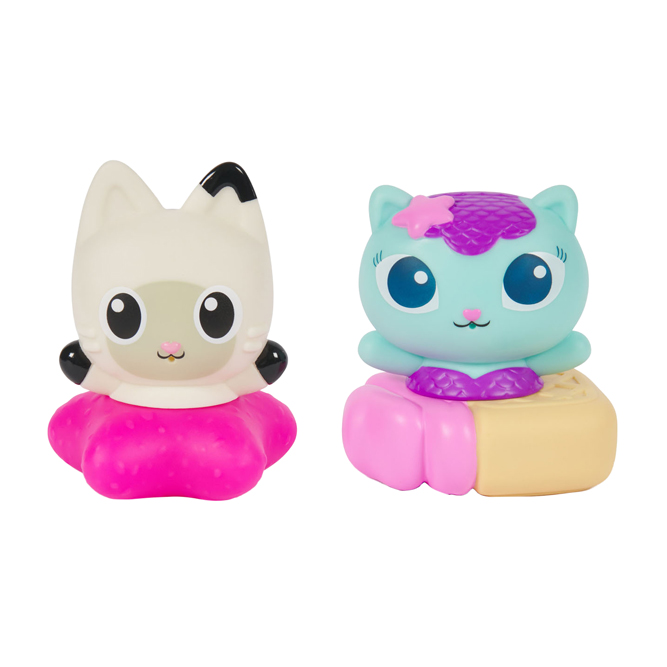 Gabby's Dollhouse Pandy und Mermaid Cat Bath Squirters Spielset