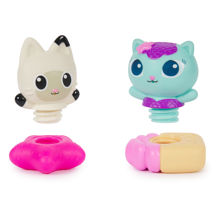 Gabby's Dollhouse Pandy und Mermaid Cat Bath Squirters Spielset