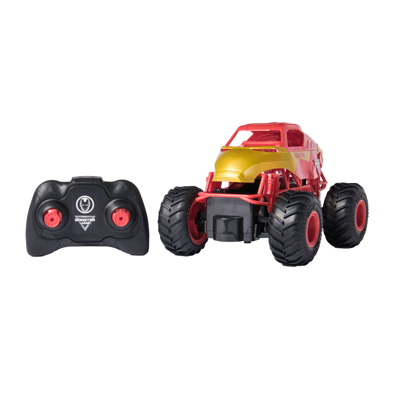 Monster Jam RC Marvel Iron Man conduisant une voiture