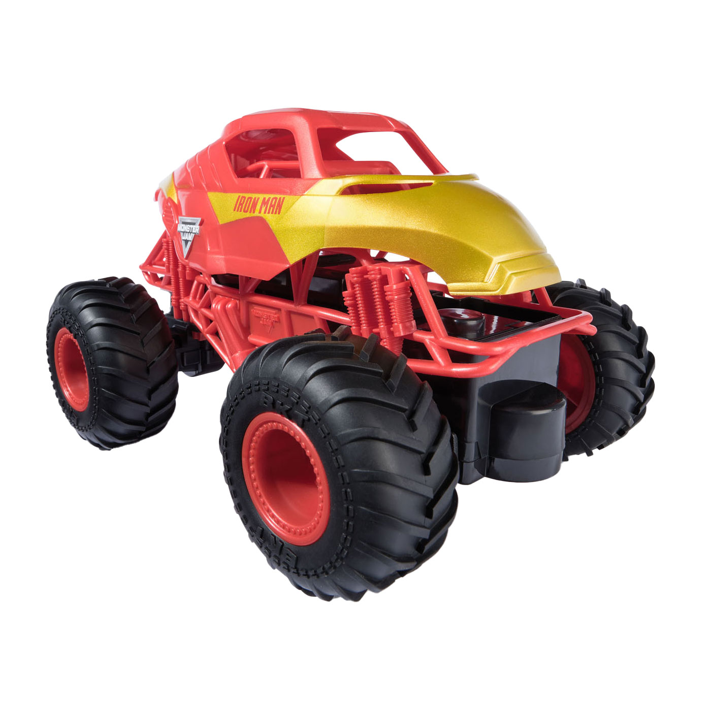 Monster Jam RC Marvel Iron Man conduisant une voiture