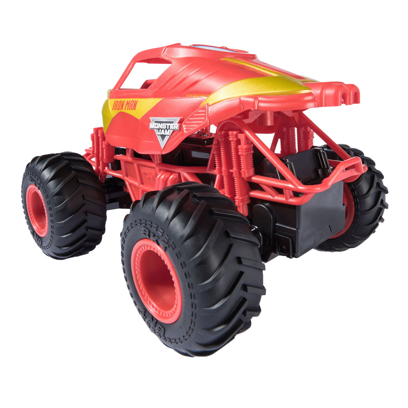 Monster Jam RC Marvel Iron Man conduisant une voiture