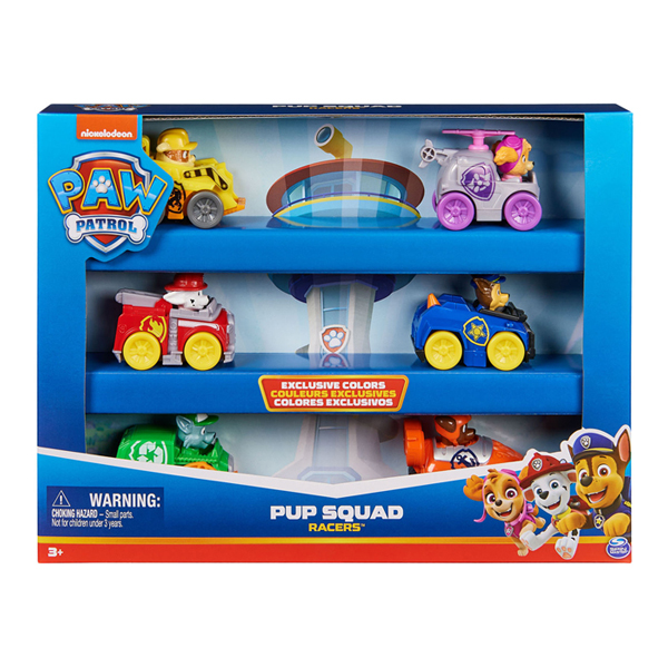 Pat' Patrouille Pup Squad Racers, paquet de 6