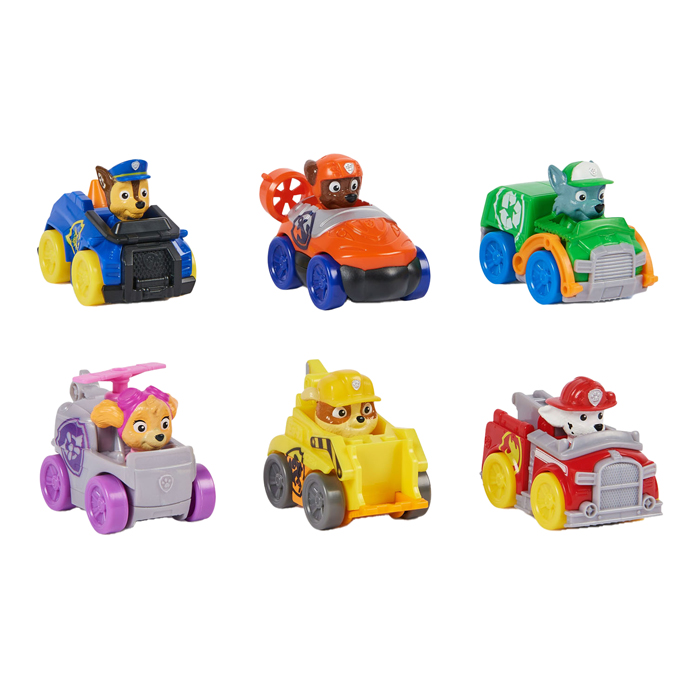 PAW Patrol Pup Squad Racers, 6-pack