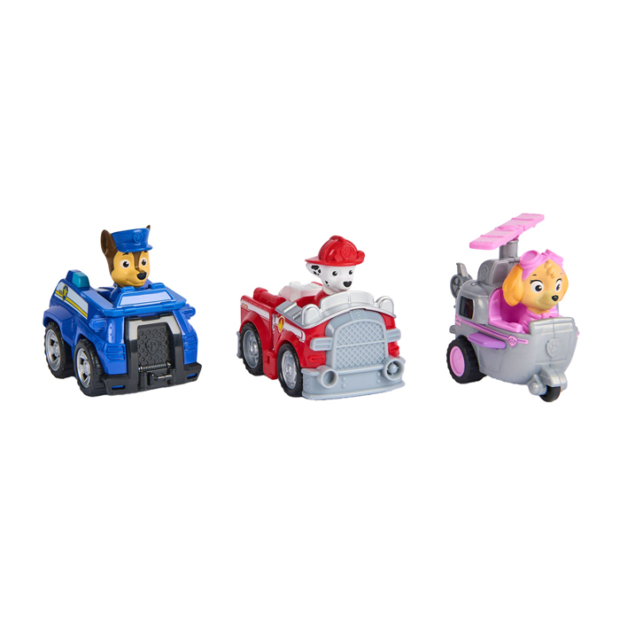 Pat' Patrouille - Pull back Rescue Racers, 3 pcs.