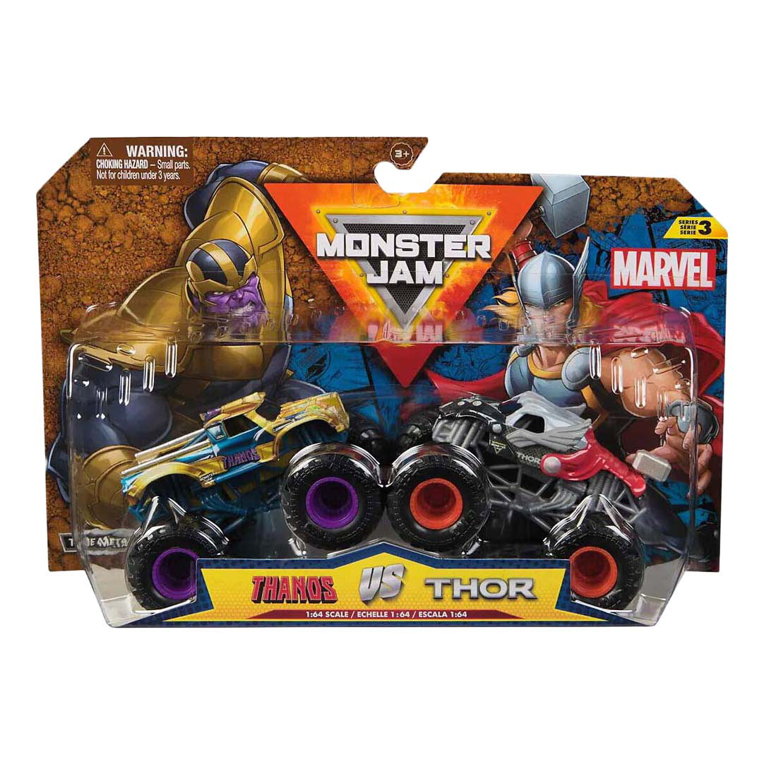 Véhicules Monster Jam moulés sous pression 1:64 Marvel, 2e.