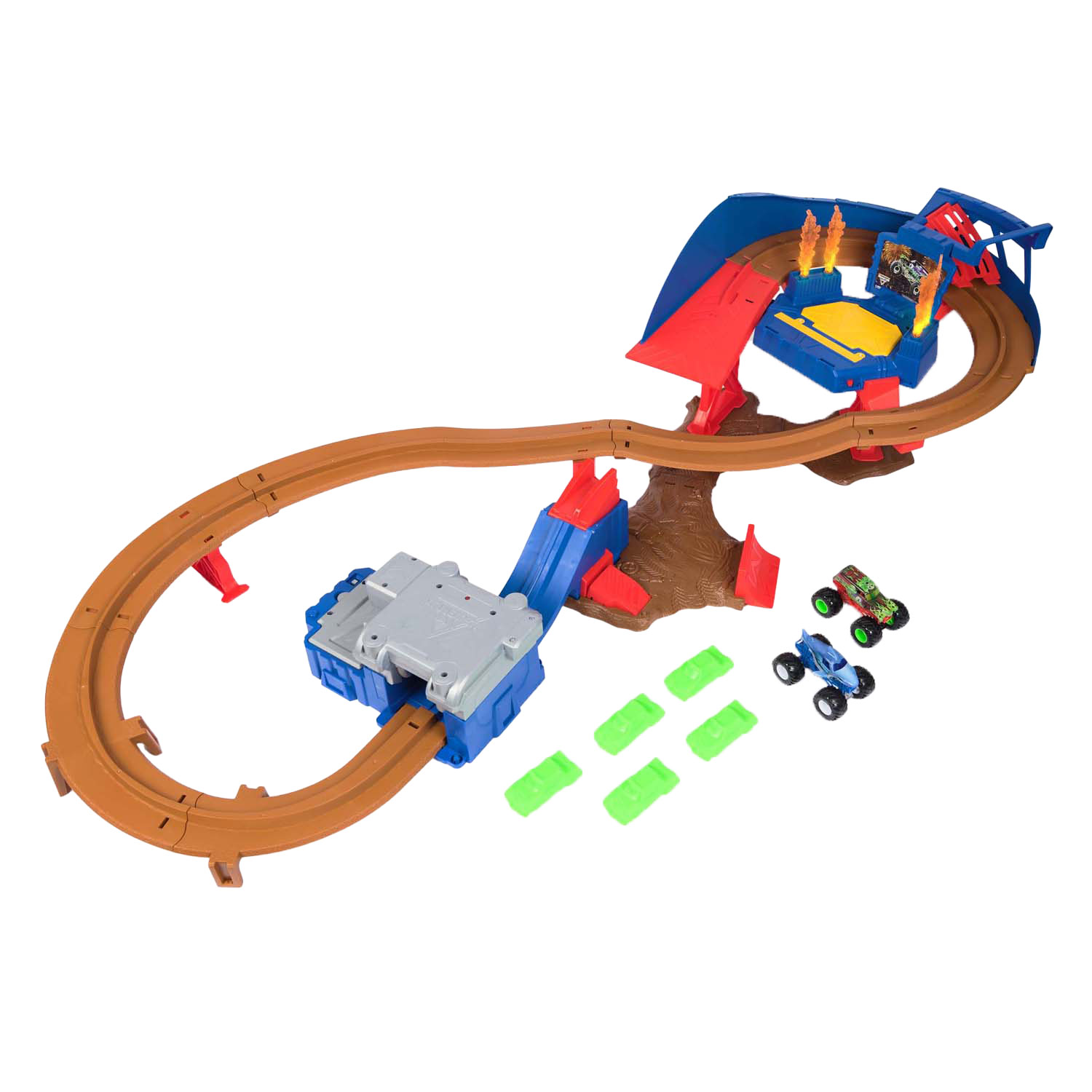 Monster Jam 1:64 Supercharge Speedway-Rennstrecken-Spielset