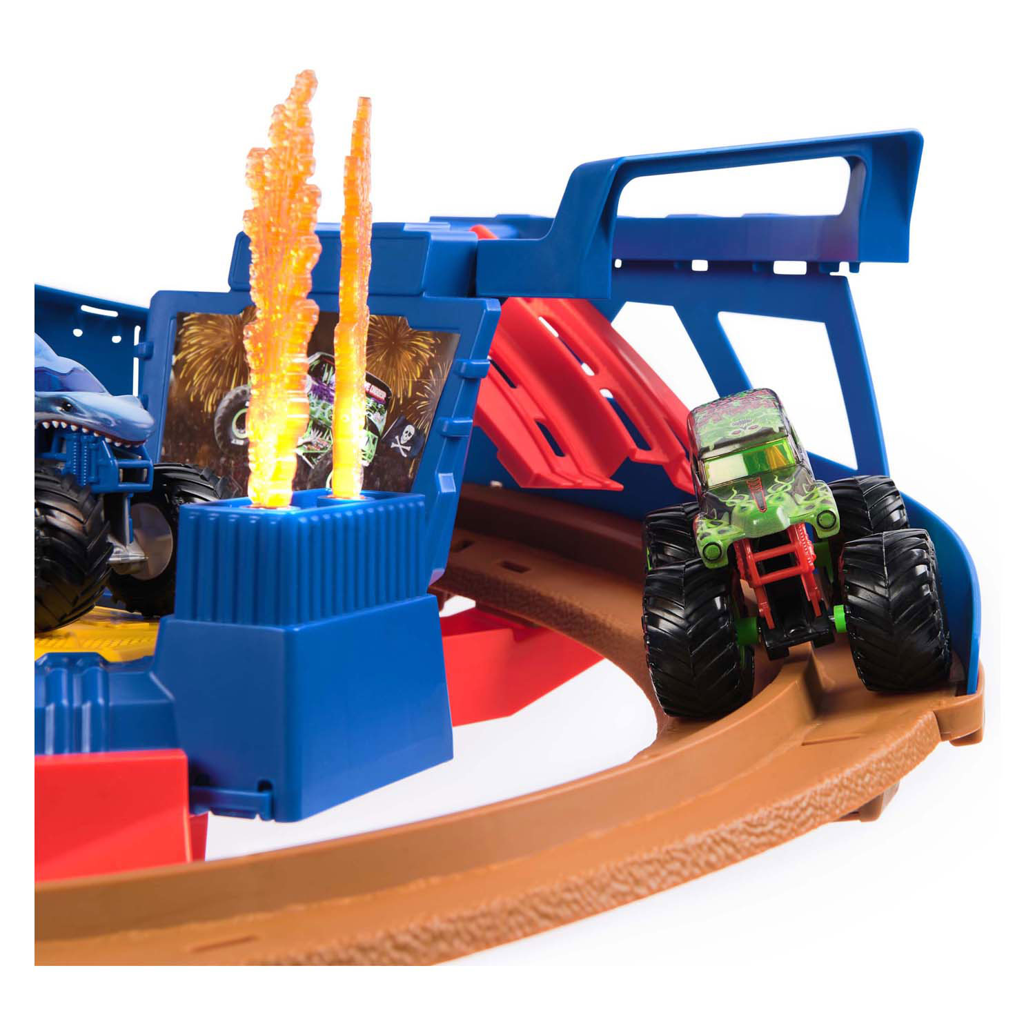 Monster Jam 1:64 Supercharge Speedway-Rennstrecken-Spielset