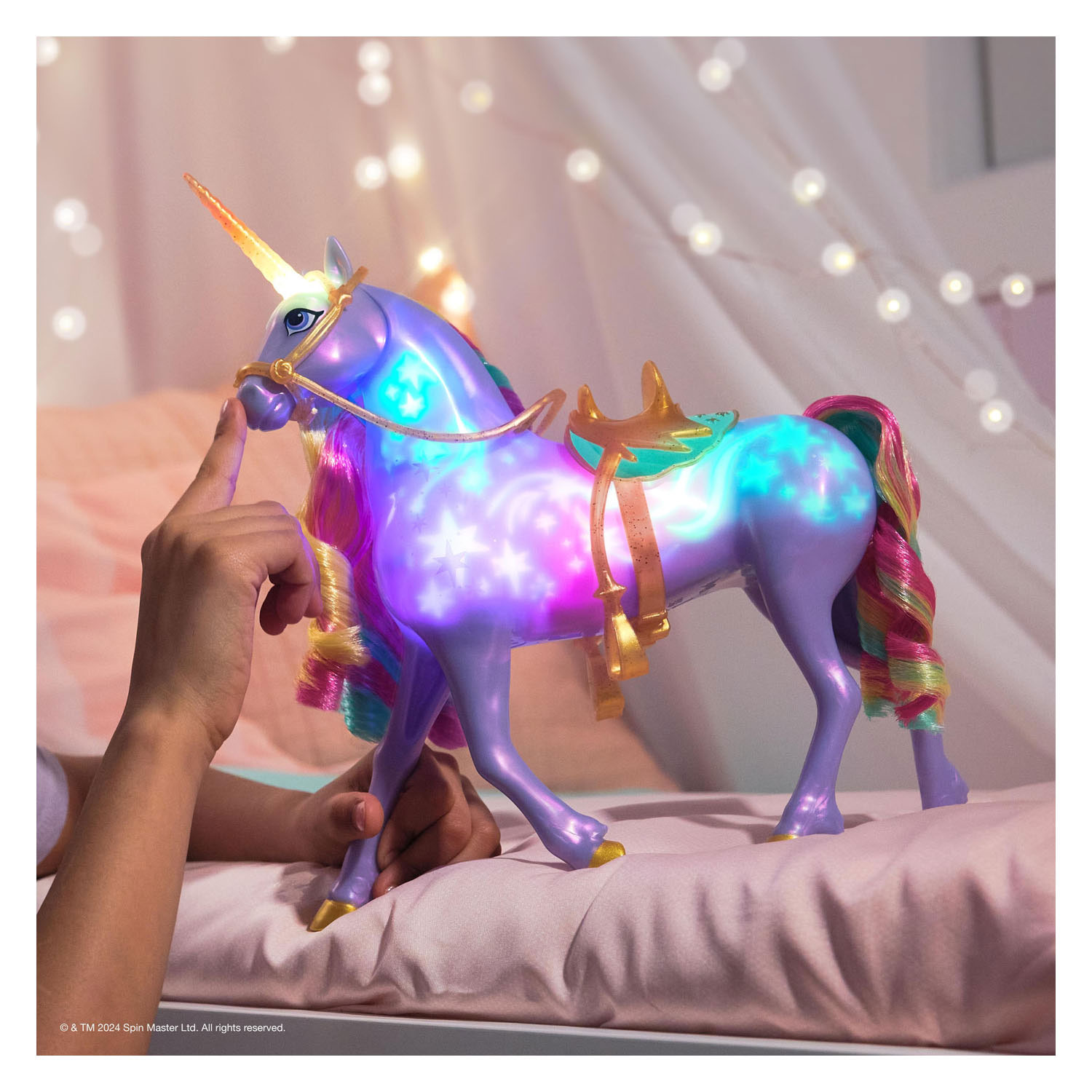 Unicorn Academy - Unicorn Wildstar Rainbow Light-up Speelfiguur