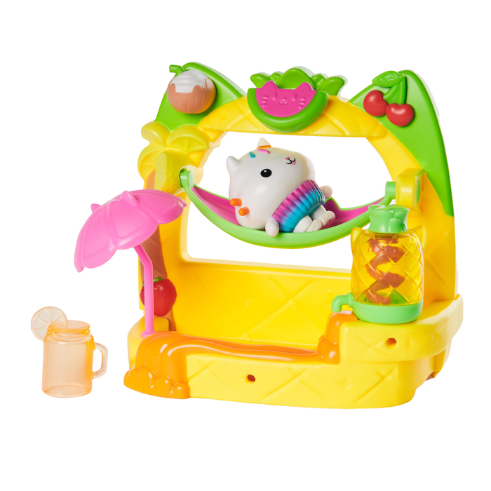 Gabby et la maison magique Balcony Cakey Playset, 8 pièces.