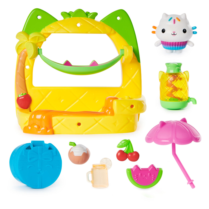 Gabby et la maison magique Balcony Cakey Playset, 8 pièces.