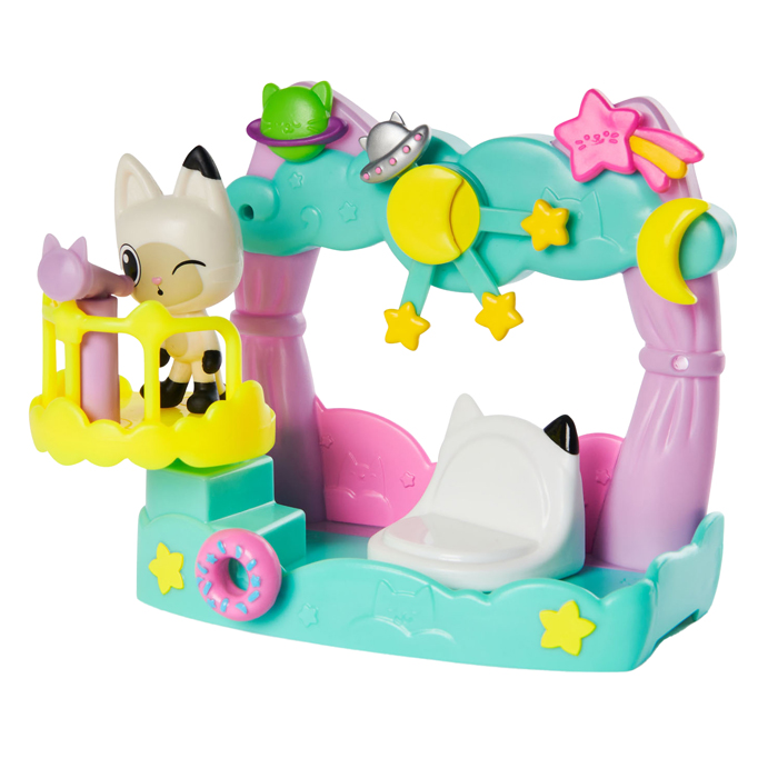 Gabby et la maison magique Balcony Pandy Playset, 8 pièces.