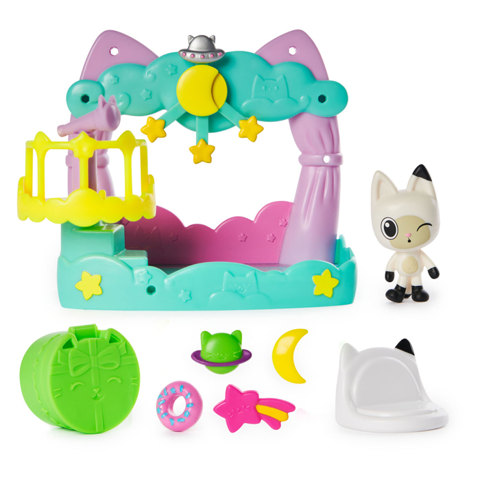 Gabby et la maison magique Balcony Pandy Playset, 8 pièces.