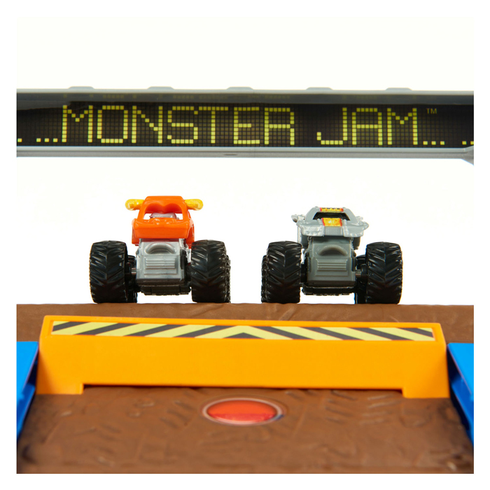 Monster Jam Mini Freestyle Arena Spielset und Aufbewahrung