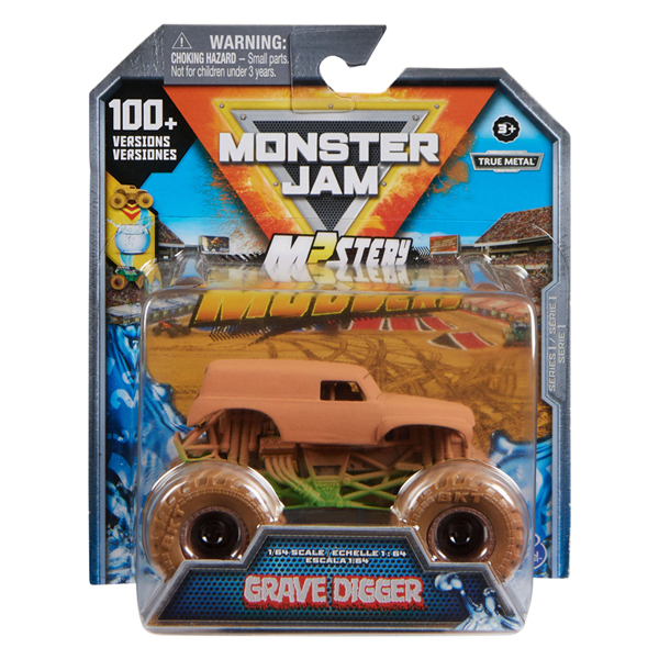 Véhicule Mystery Mudders Monster Jam à l'échelle 1:64, paquet de 1