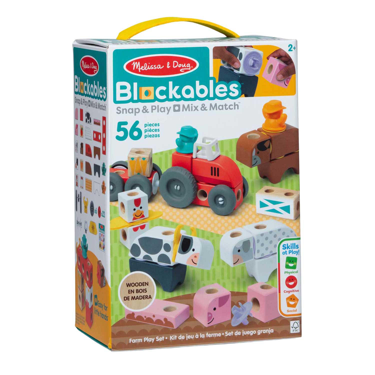 Melissa & Doug - Bouwblokken Boerderij Speelset - 56st.