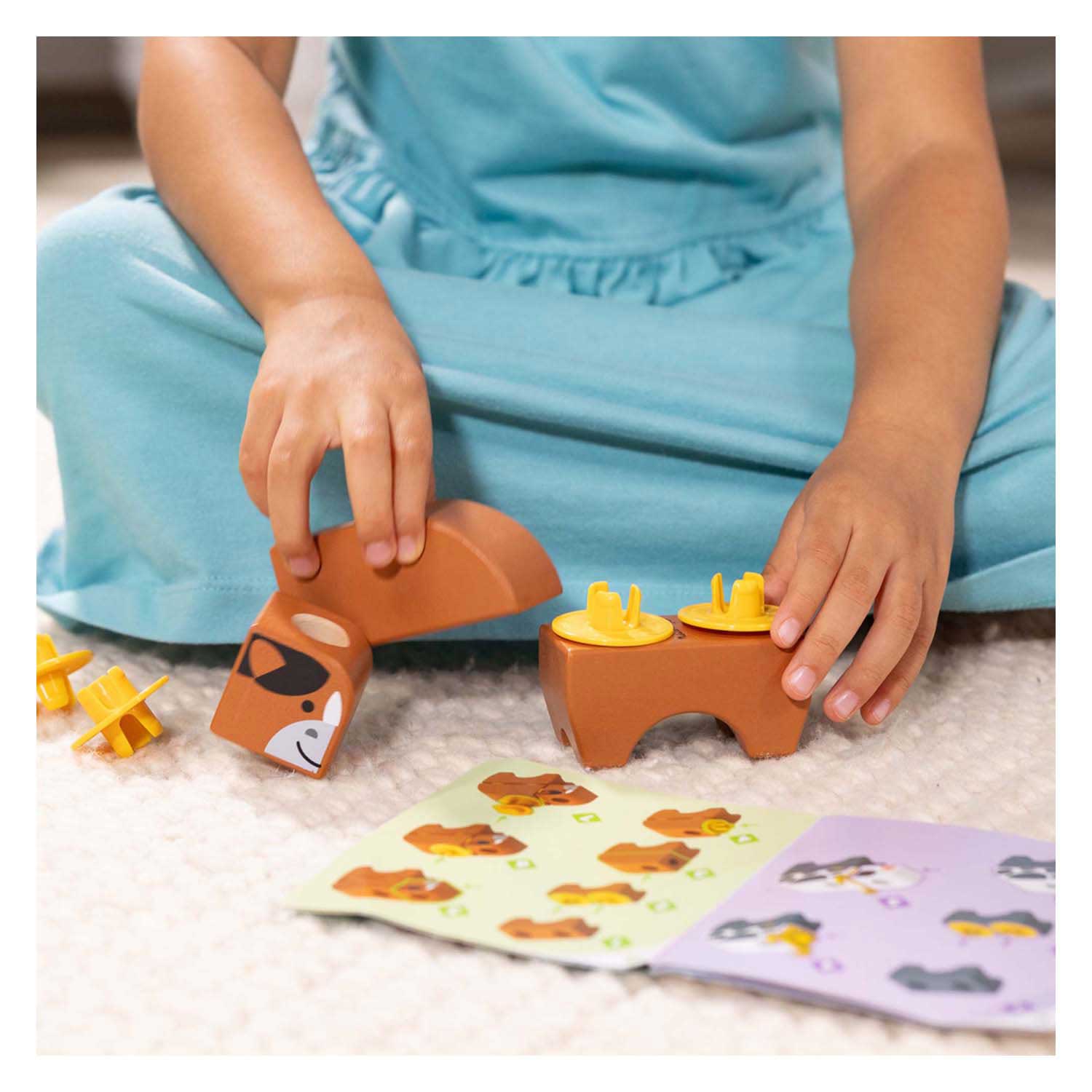 Melissa & Doug - Bouwblokken Boerderij Speelset - 56st.