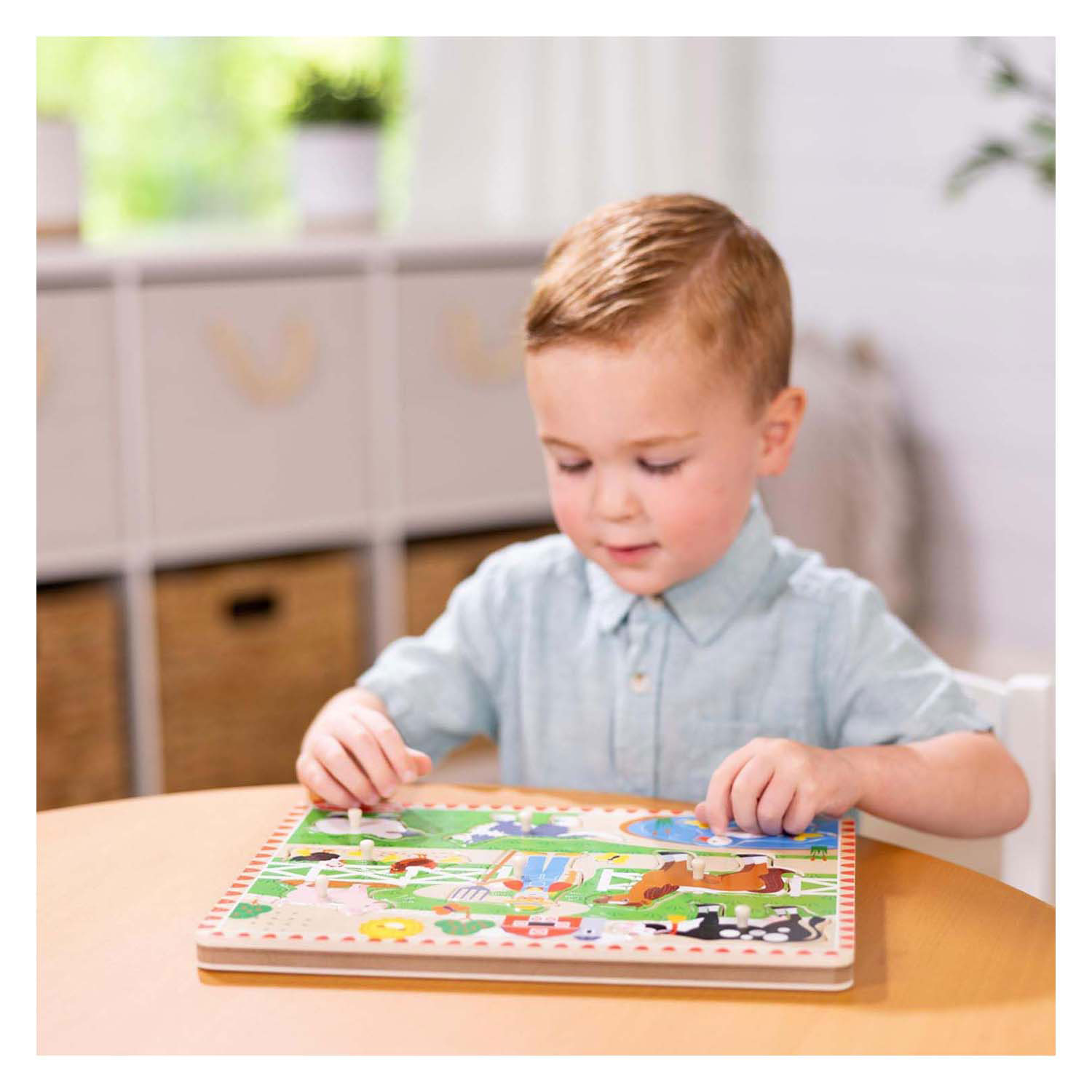 Puzzle en bois avec sons - La ferme du vieux MacDonald