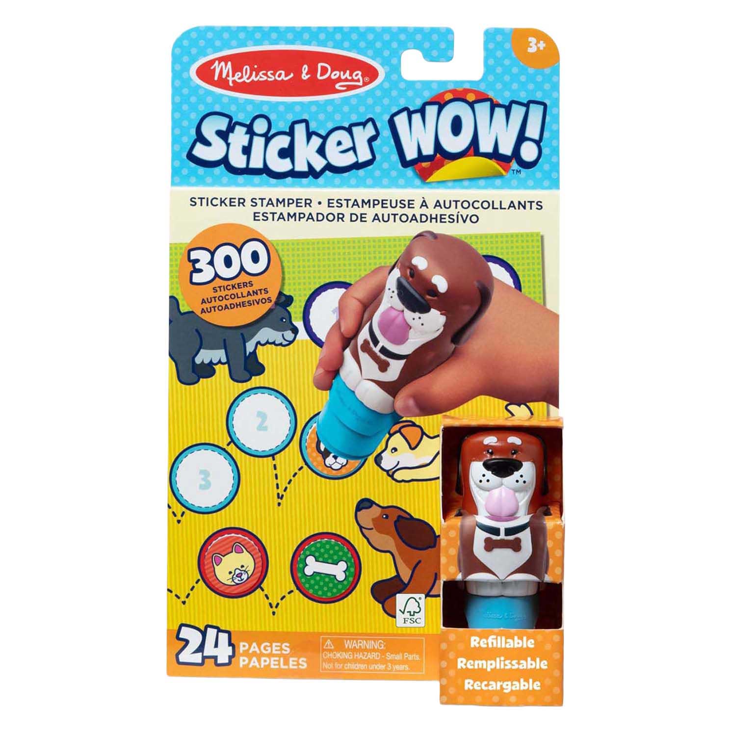 Waouh ! Autocollant chien - 300 autocollants