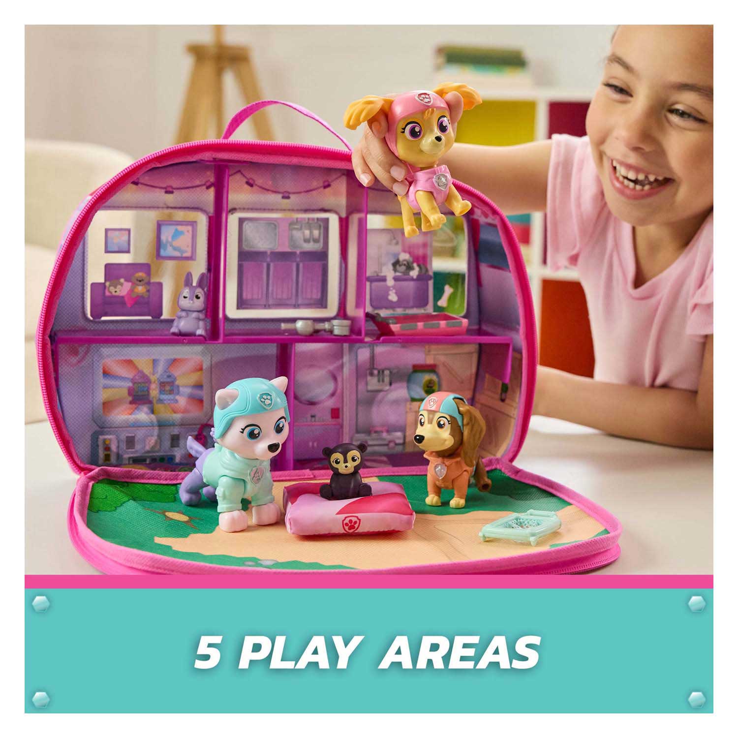 PAW Patrol - Skye's Wereld Deluxe Figuren in Camper