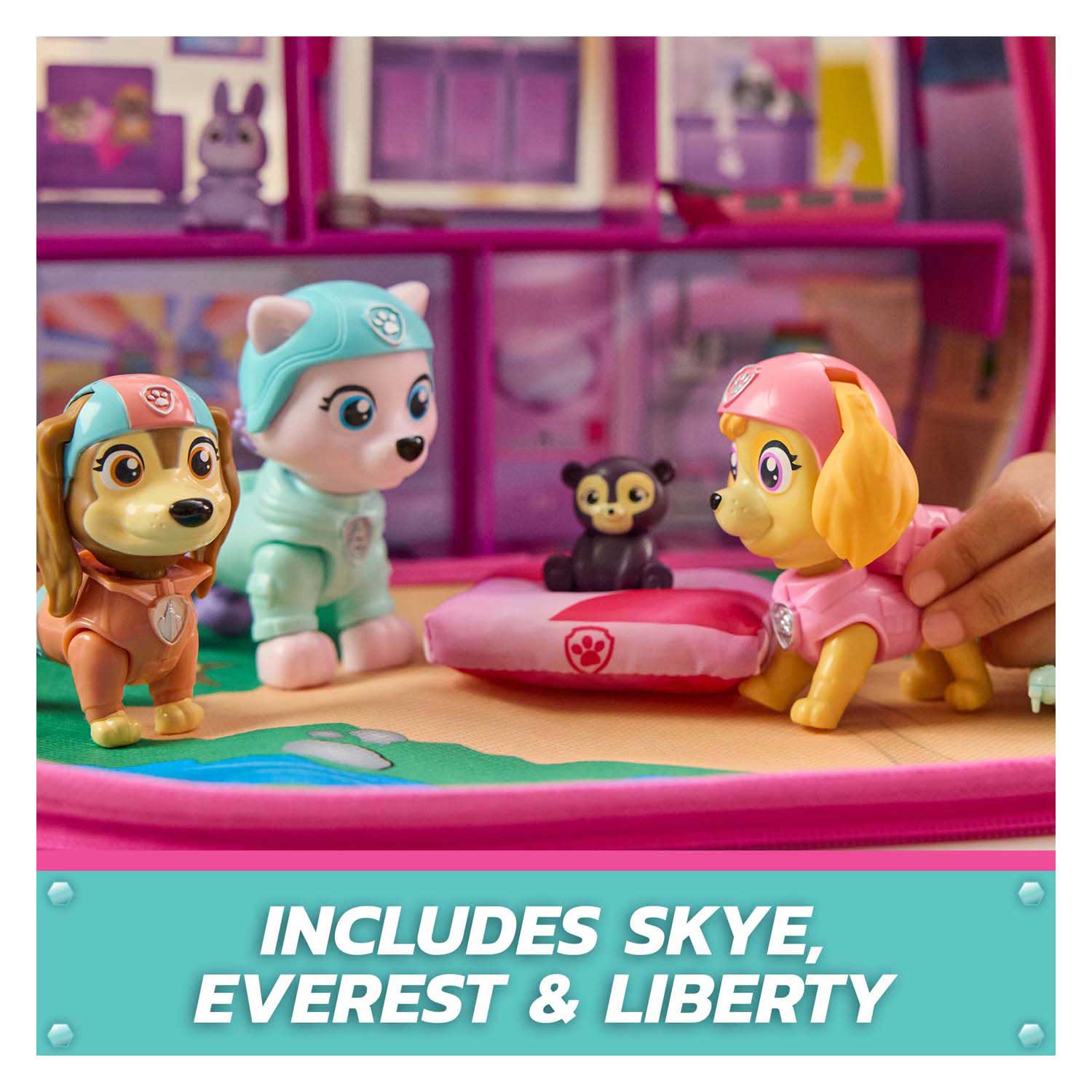 PAW Patrol - Skye's Wereld Deluxe Figuren in Camper