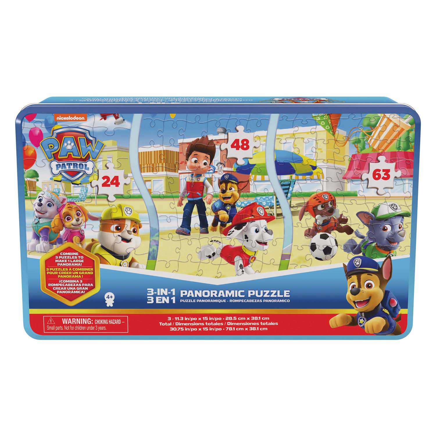 PAW Patrol - Panoramapuzzel 3-in-1