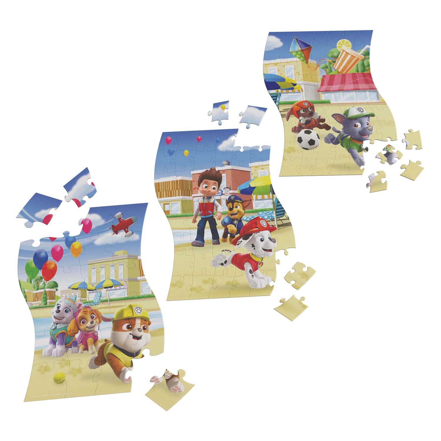 PAW Patrol - Panoramapuzzel 3-in-1