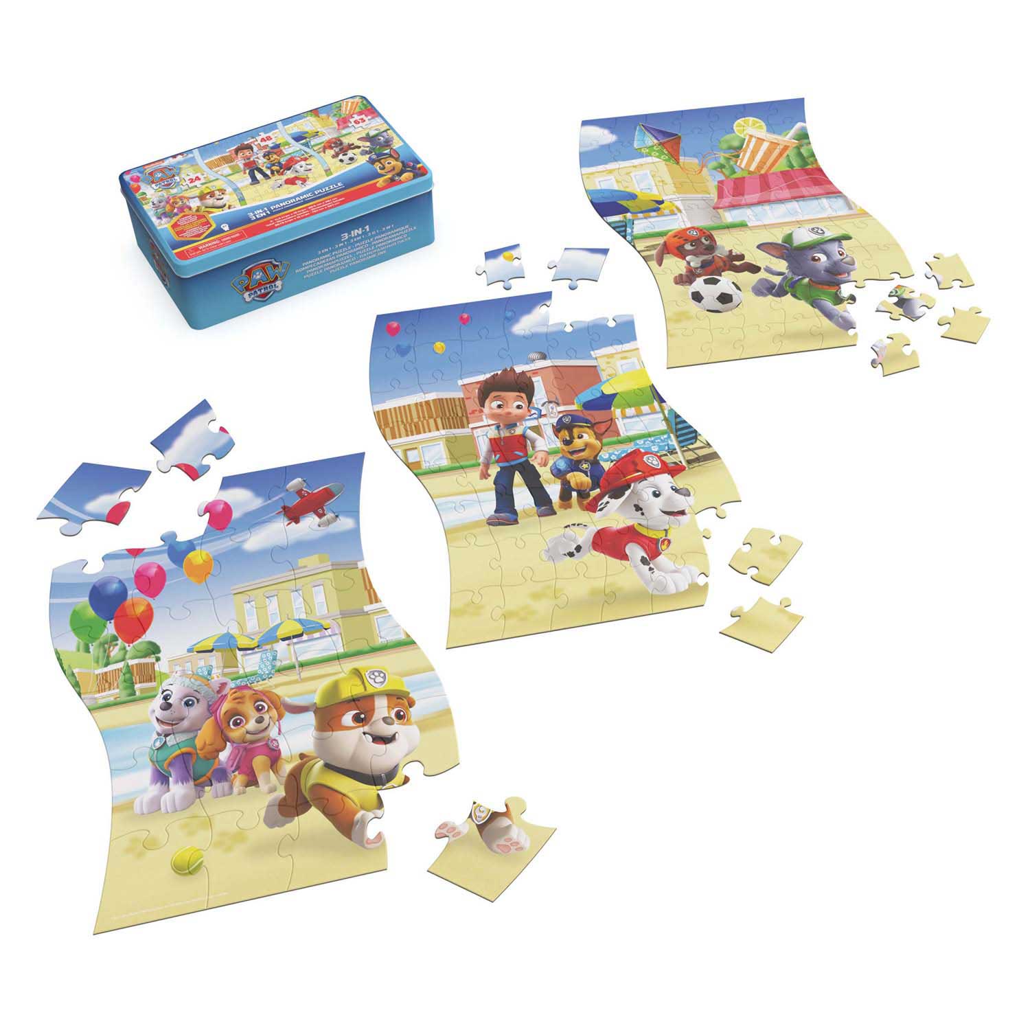 PAW Patrol - Panoramapuzzel 3-in-1