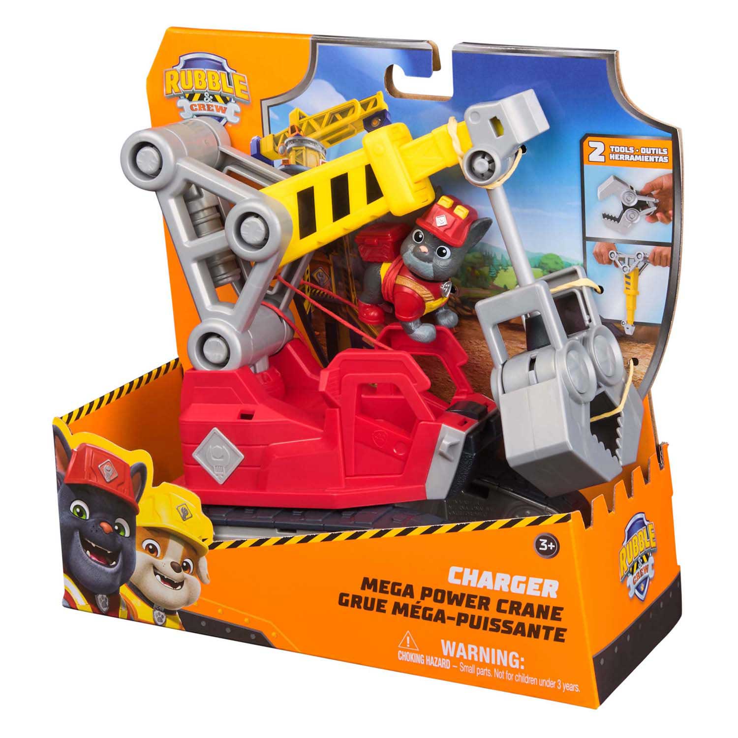 PAW Patrol Rubble en Crew - Charger Gereedschapsvoertuig