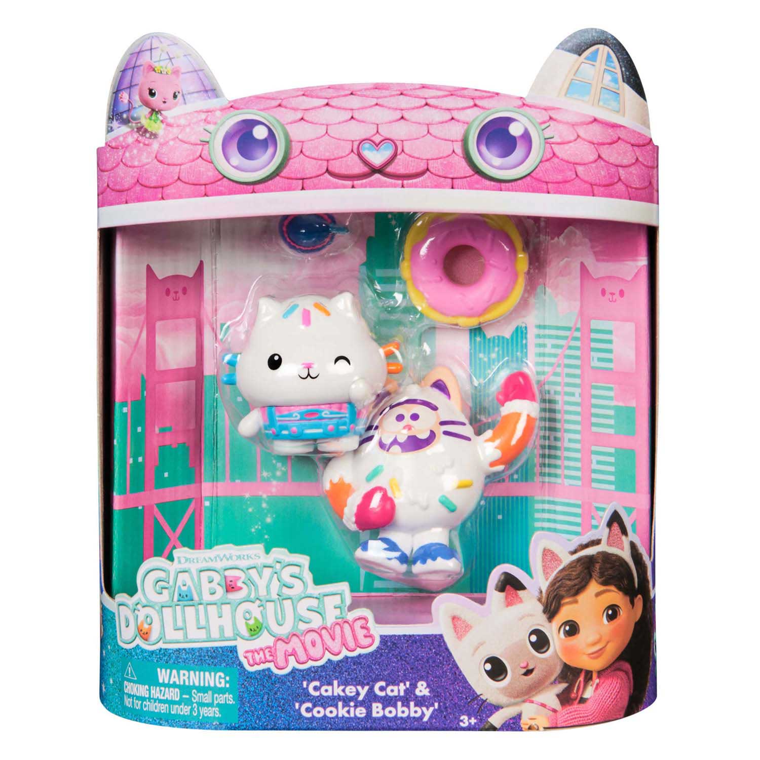 Gabby's Poppenhuis - Speelfigurenset met 2 Katjes Cakey & Cookie Bobby