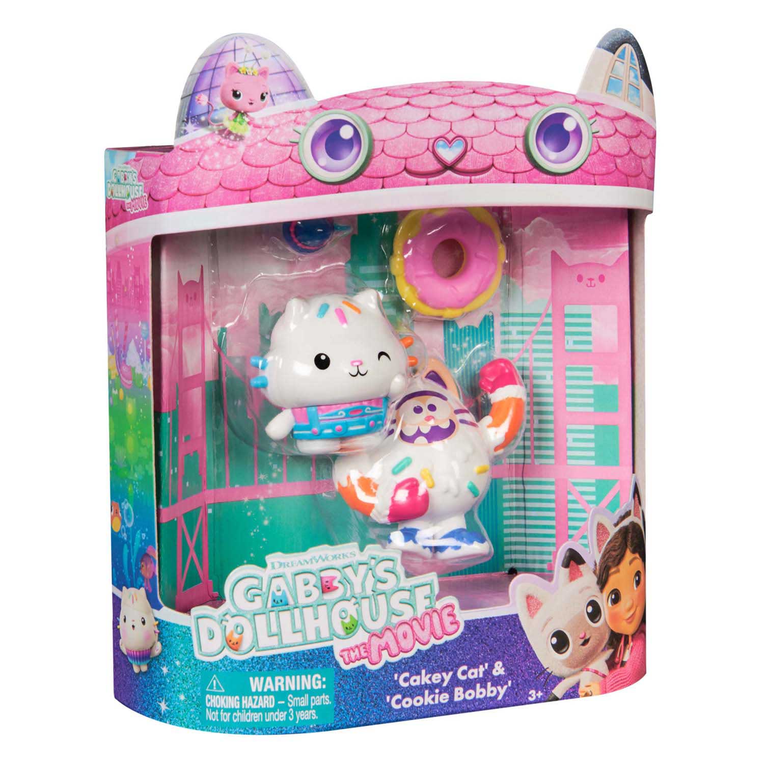 Gabby's Poppenhuis - Speelfigurenset met 2 Katjes Cakey & Cookie Bobby