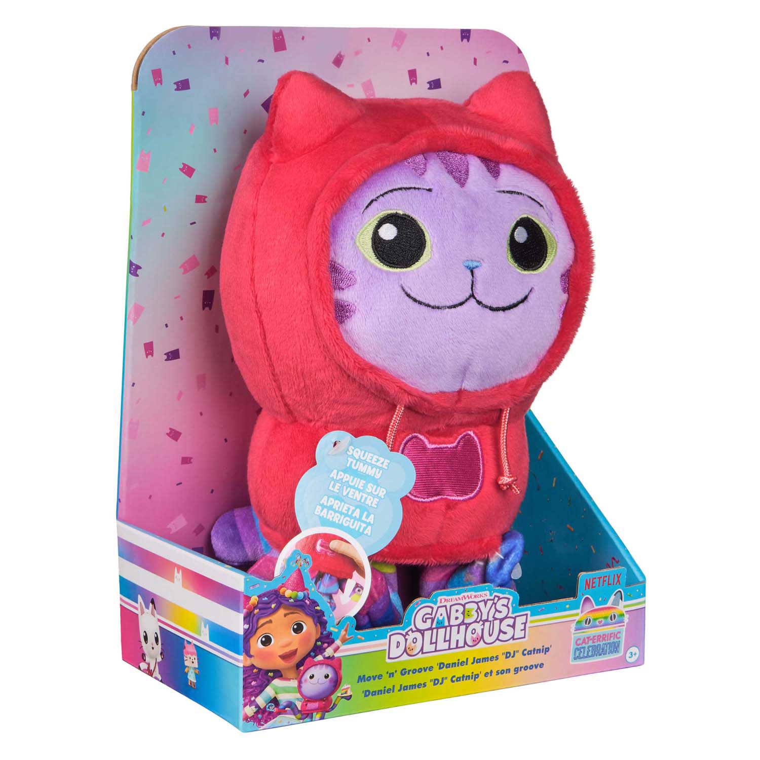 Gabby et la maison magique - Peluche de luxe DJ Catnip