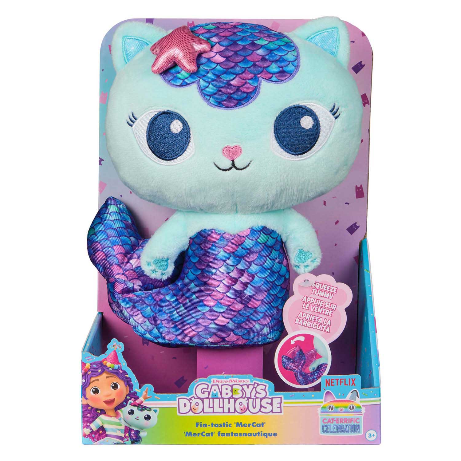 Gabby et la maison magique - Peluche de luxe sirène chat